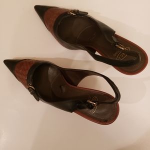 Lady shoes , black and brown .size 9